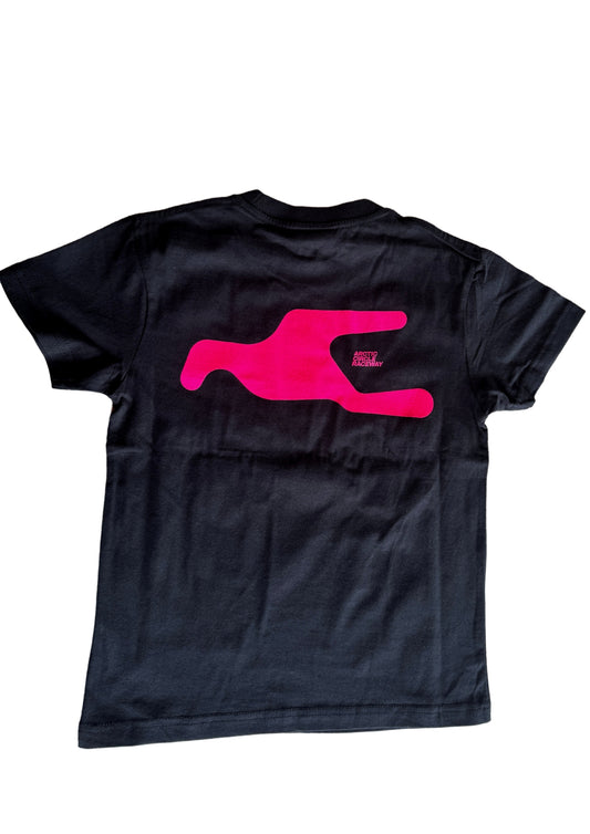 ACR T-shirt Barn Sort/Rosa