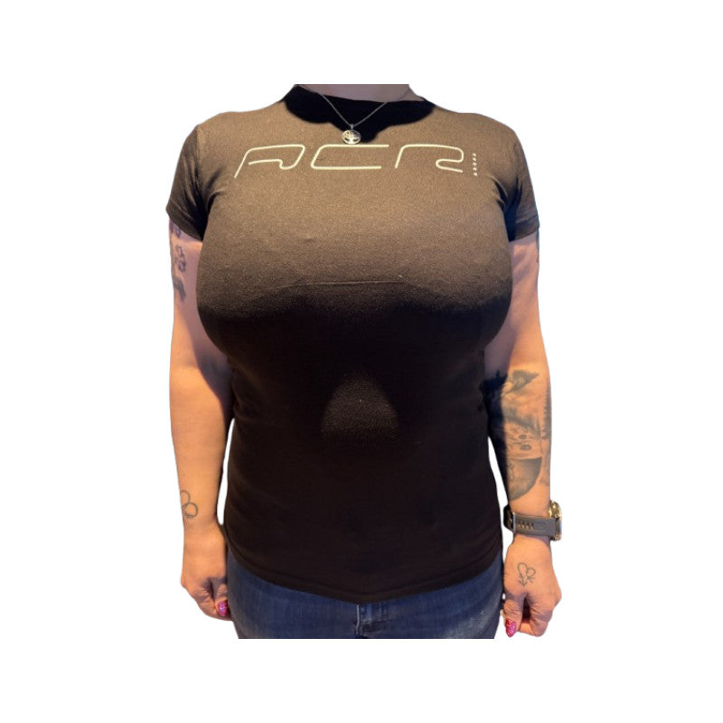 ACR T-shirt Dame Sort/Hvit